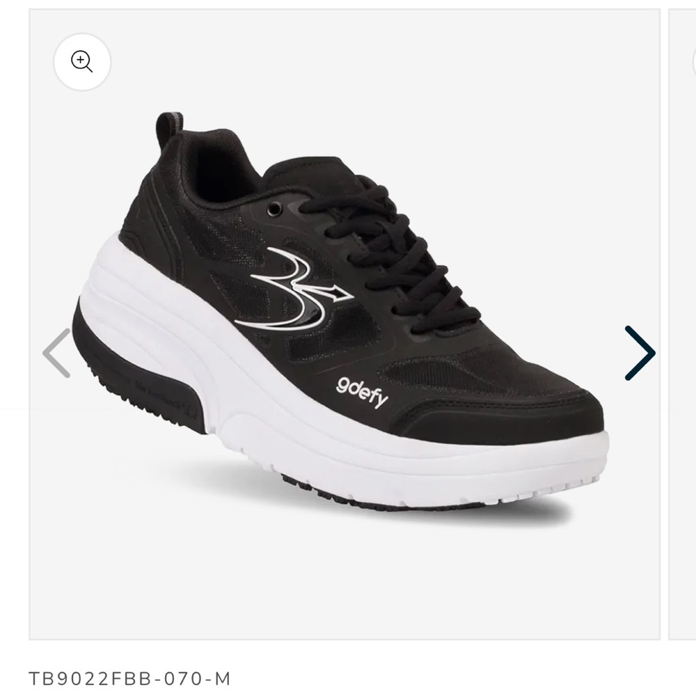 GDEFY By Gravity Black ION Women’s Sneakers Size 9